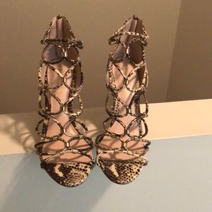 Snake Print Heels; Peterbell; Aldo